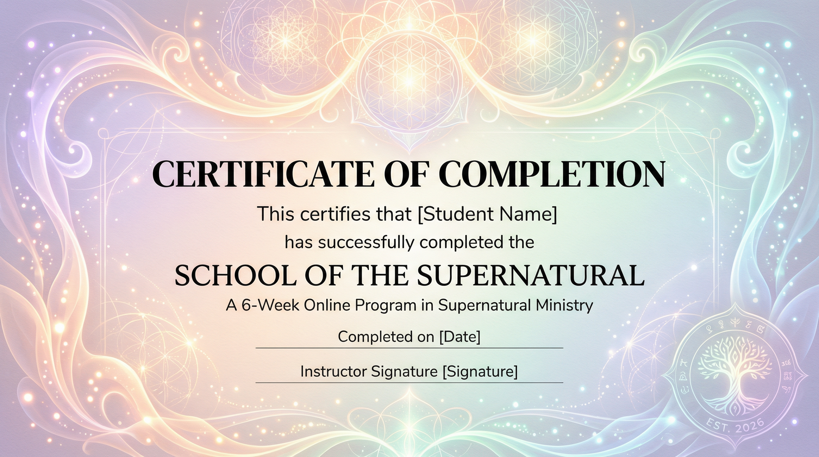 Certificate of Completion